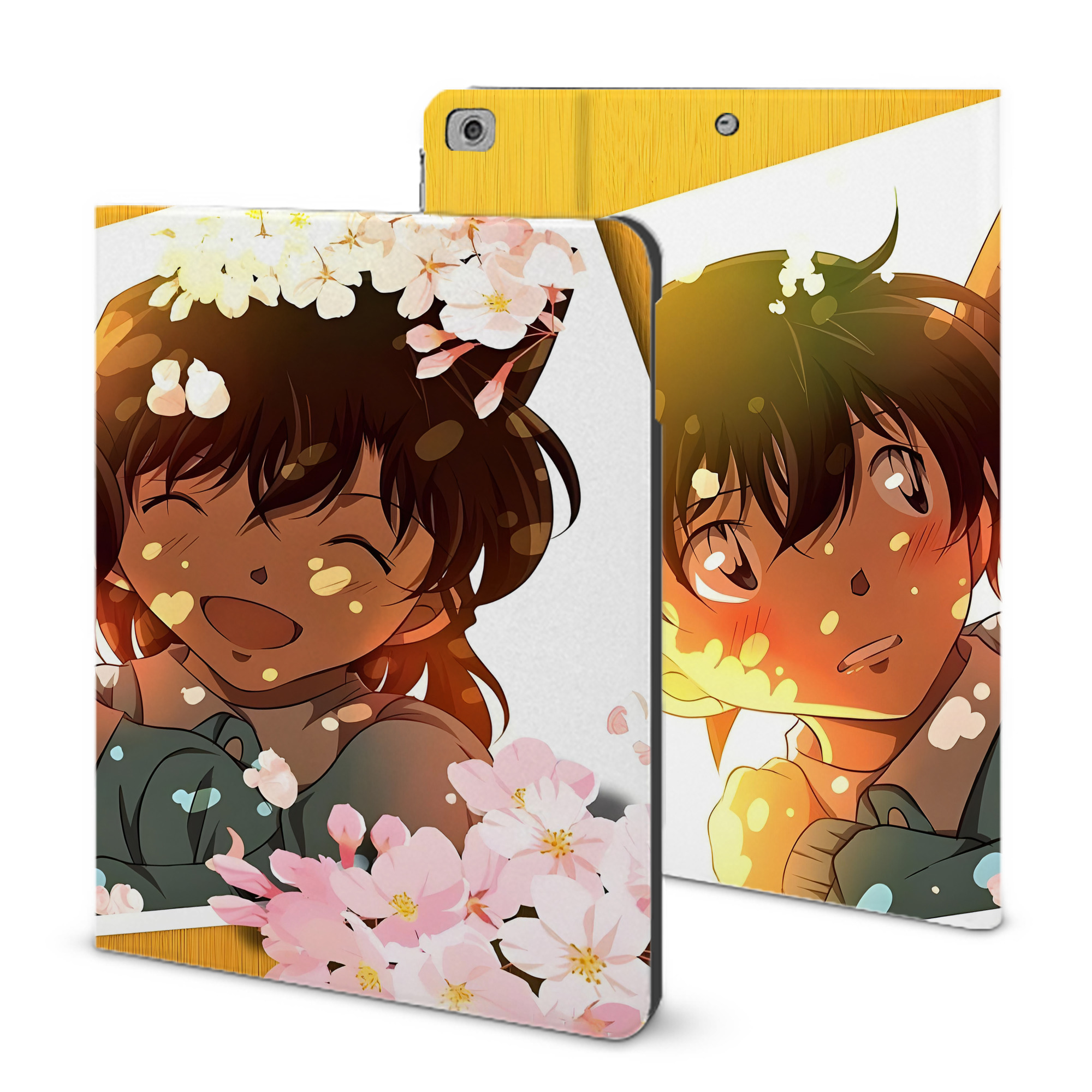 （画像用） 名探偵コナン Detective Conan IPad ケース ブック型 PUレザー TPU 耐衝撃 軽量 薄型 ペン収納なし 全面保護 IPad 各モデル対応